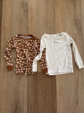 Mebie Baby ribbed bamboo pajama top bundle